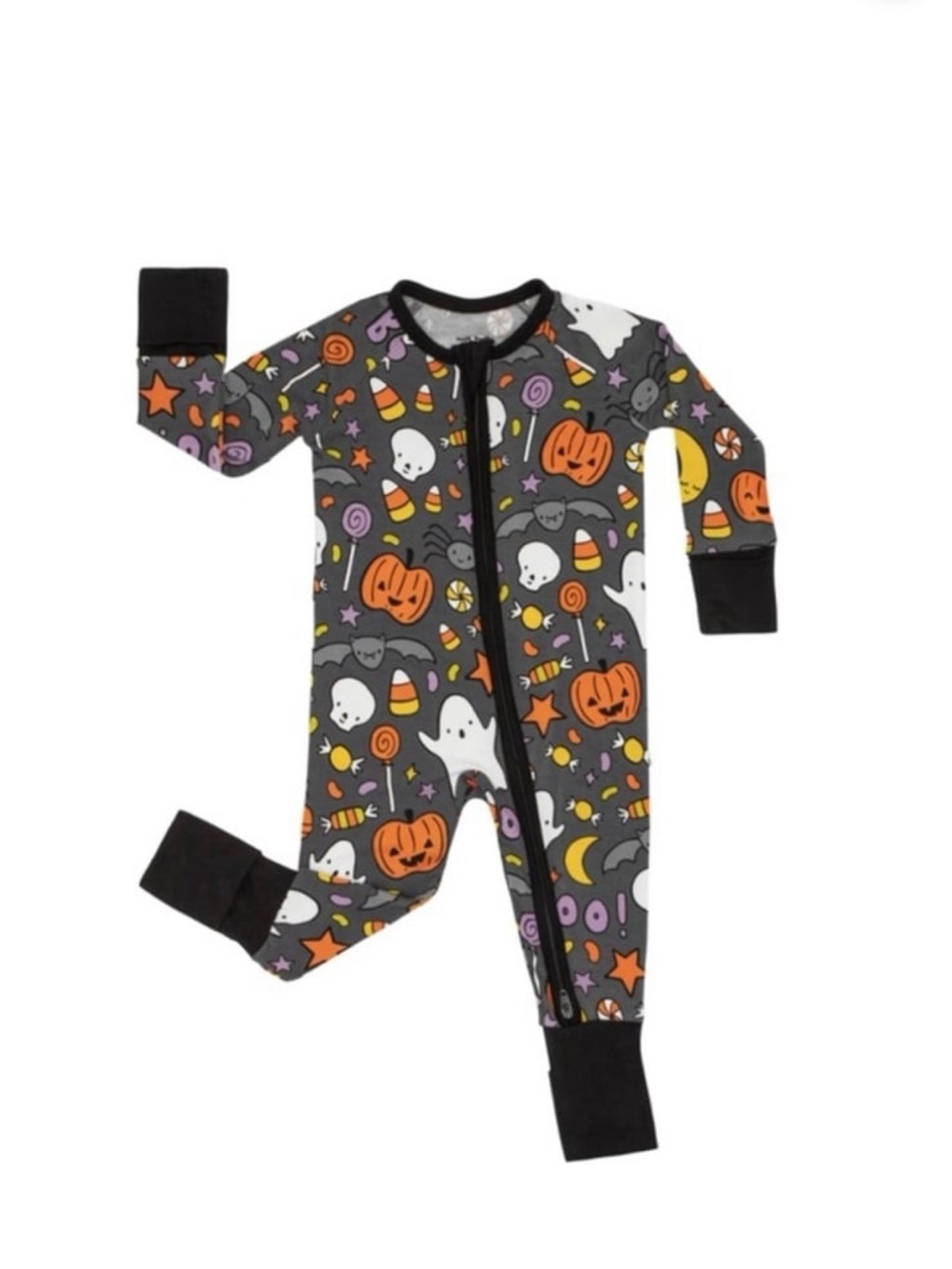 Little Sleepies Halloween Hey Boo Zippy 6-12 month NWT